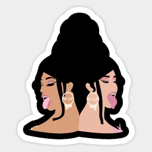 cardib megan Sticker